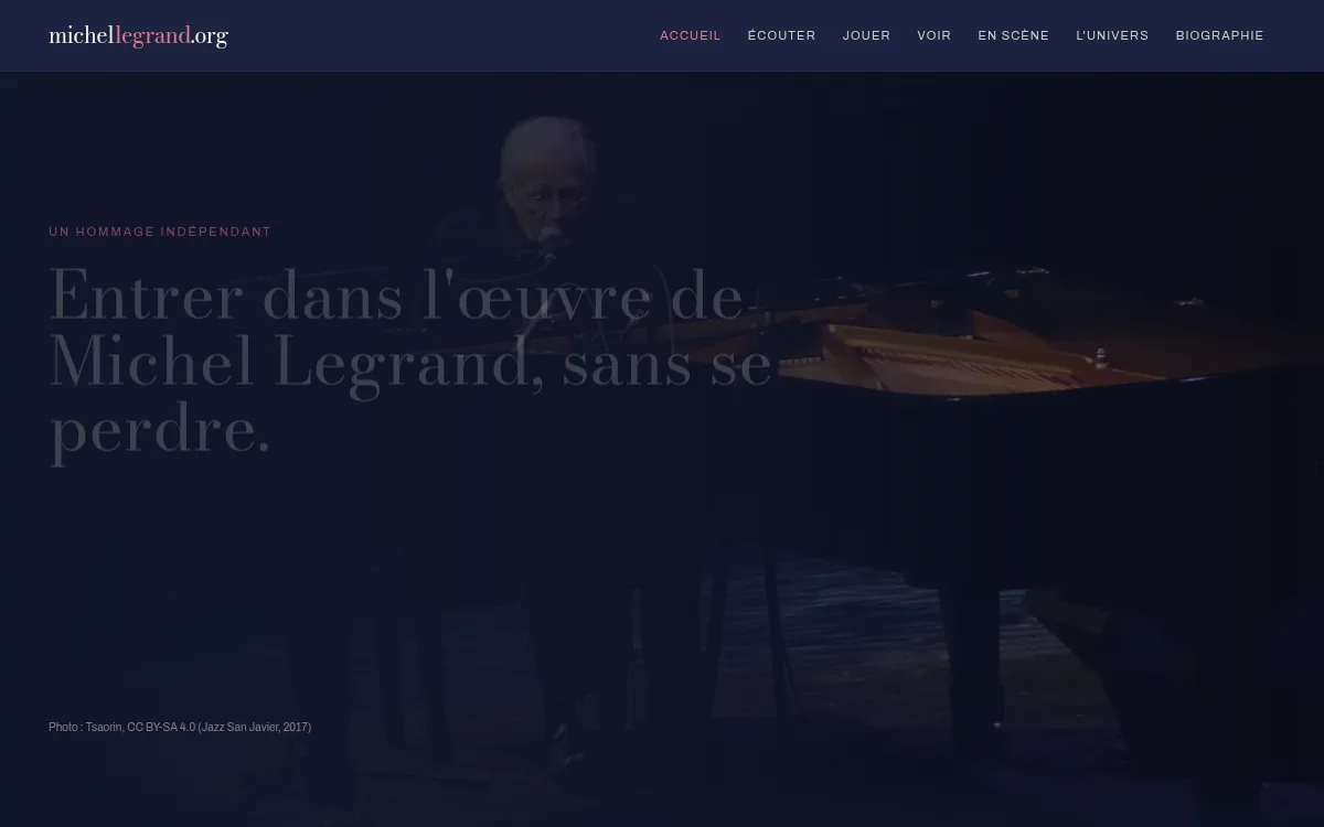 Aperçu du site michellegrand.org